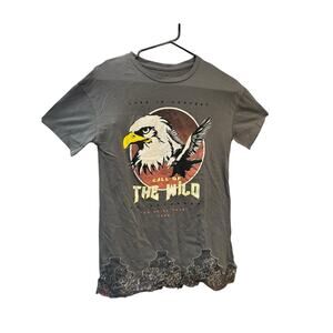 Freeze Call Of The Wild No Chill Tour 1996 Lace Trim T Shirt Medium Grey